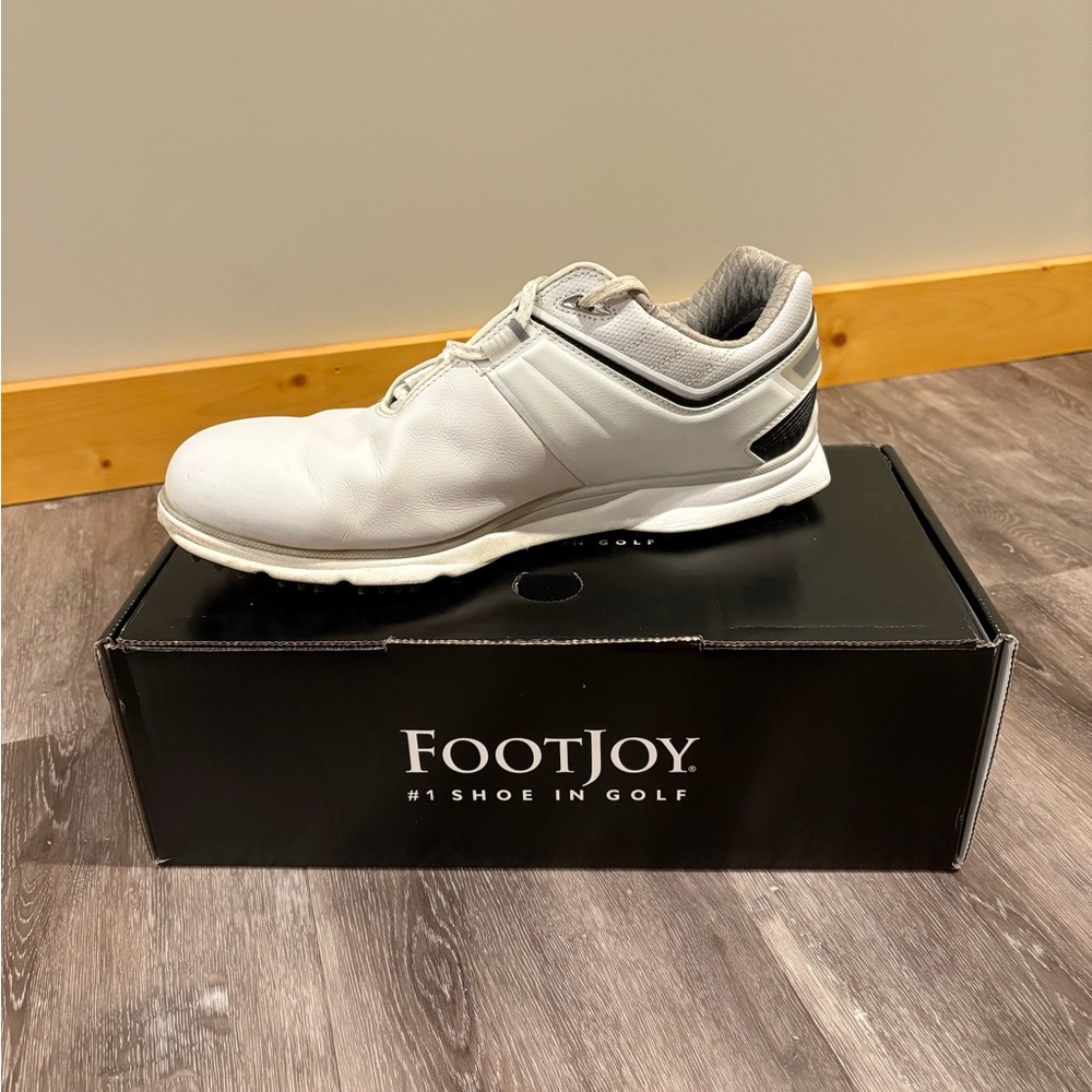 FootJoy White and Black Athletic Golf Shoes
